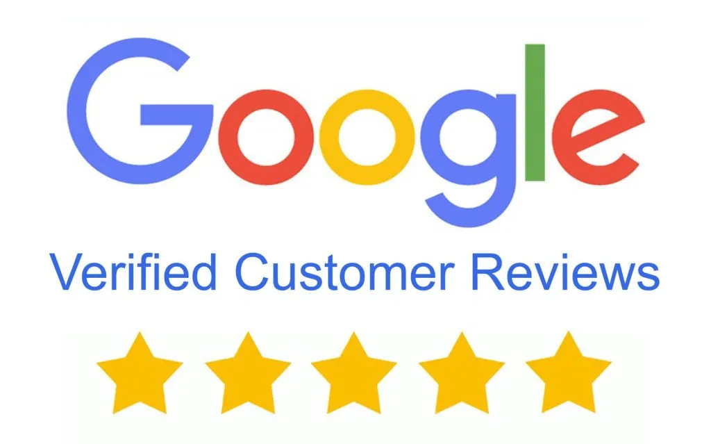 Verified customer Google reviews